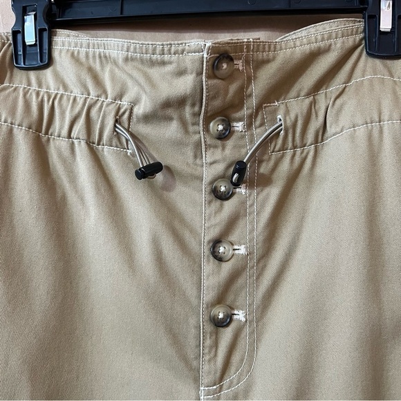 Urban Outfitters | Terra High-Waisted Paperbag Pants Button Fly Trousers Size S - Picture 6 of 11